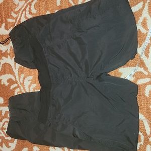 Lululemon Pants Black Adjustable Ankle Lined Striped size large